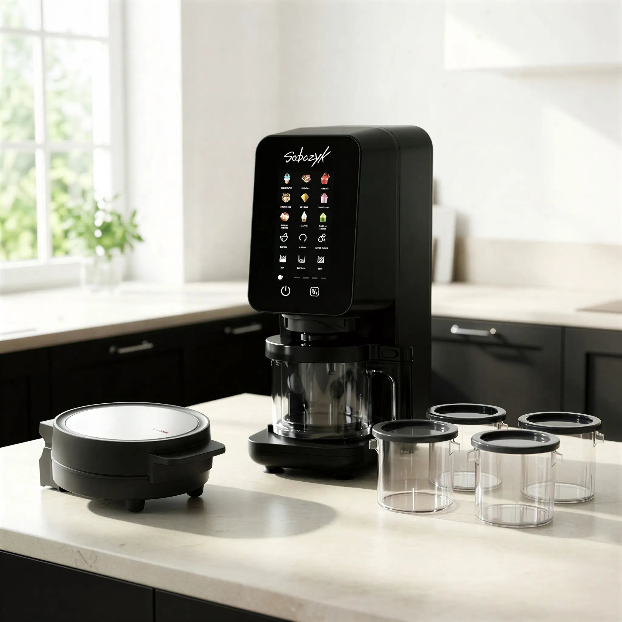 Dessert Sættet – 12-i-1 Ismaskine & Vaffeljern