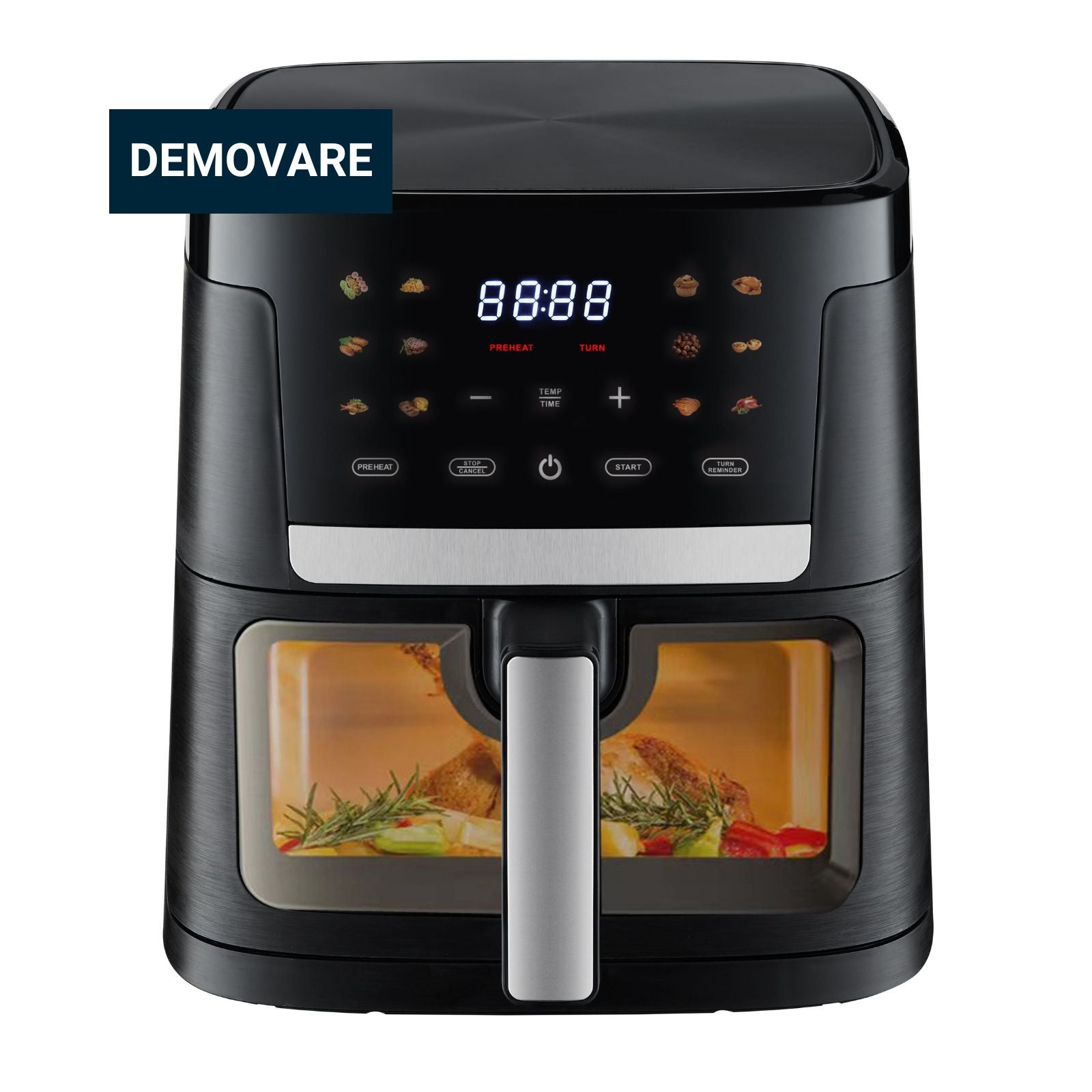 Digital Airfryer 7 Liter, Sort - 1800W *DEMO*