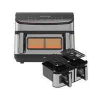 DualFry Fusion Airfryer 10,5L Pakkeløsning – Inkl. 2 x 4,5L Skuffer