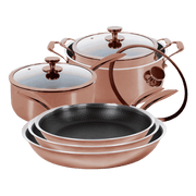Hybrid Rose Gold Bundle – 3 Stegepander, 2 Gryder & 1 Kasserolle