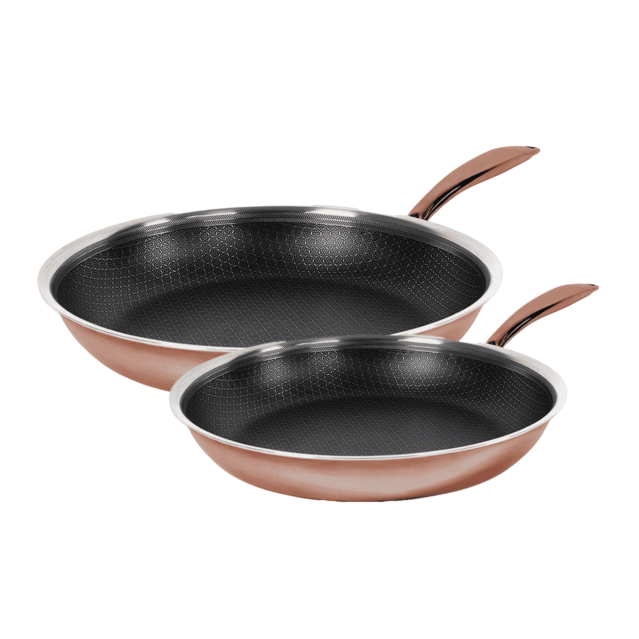 Hybrid Rose Gold Sæt – Stegepander Ø24 & Ø28