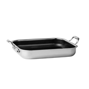 Hybrid bradepande 32×26,5×5,5 cm – 3-lags stål med keramisk PFAS-fri nonstick belægning – Casper Sobczyk