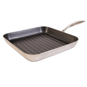 Hybrid grillpande 28×28 cm – 3-lags stål med keramisk PFAS-fri nonstick belægning – Casper Sobczyk