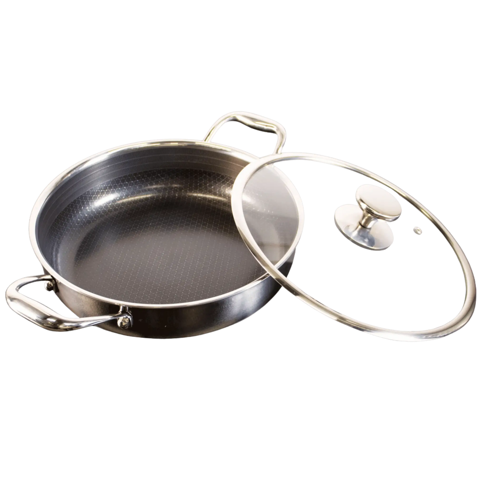 Hybrid sautergryde med låg 28 cm – 3-lags stål med keramisk PFAS-fri nonstick belægning – Casper Sobczyk