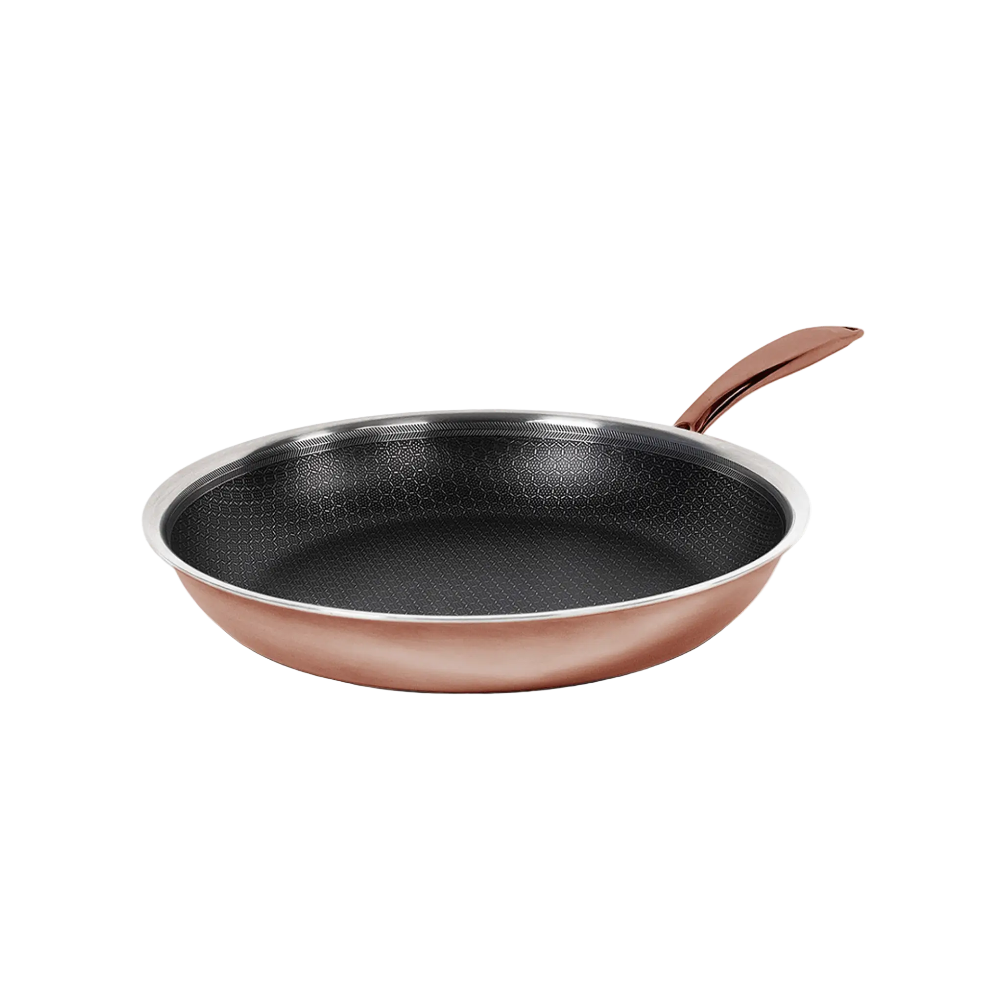 Hybrid stegepande 20 cm Rose Gold – 3-lags stål med keramisk PFAS-fri nonstick belægning – Casper Sobczyk