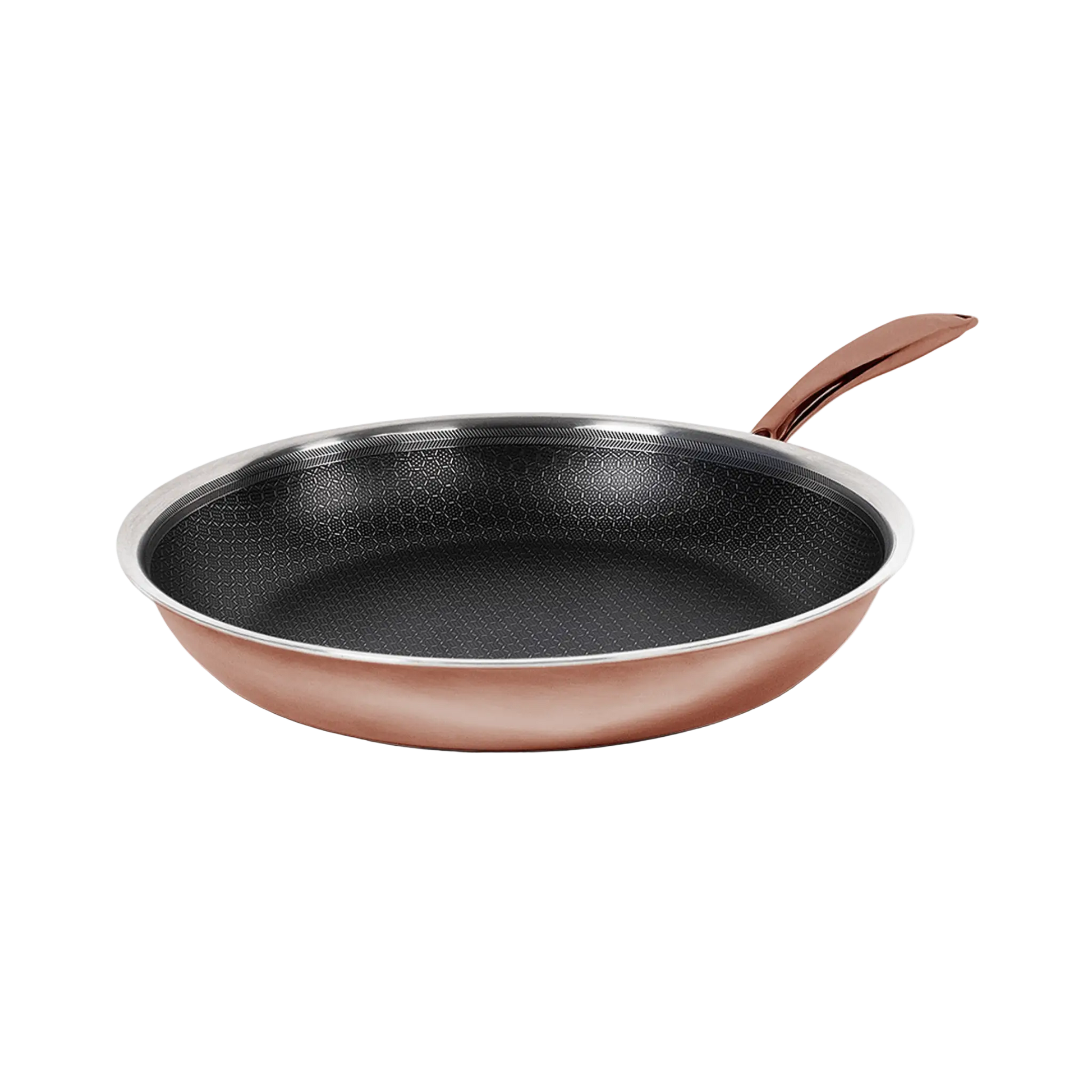 Hybrid stegepande 24 cm Rose Gold – 3-lags stål med keramisk PFAS-fri nonstick belægning – Casper Sobczyk