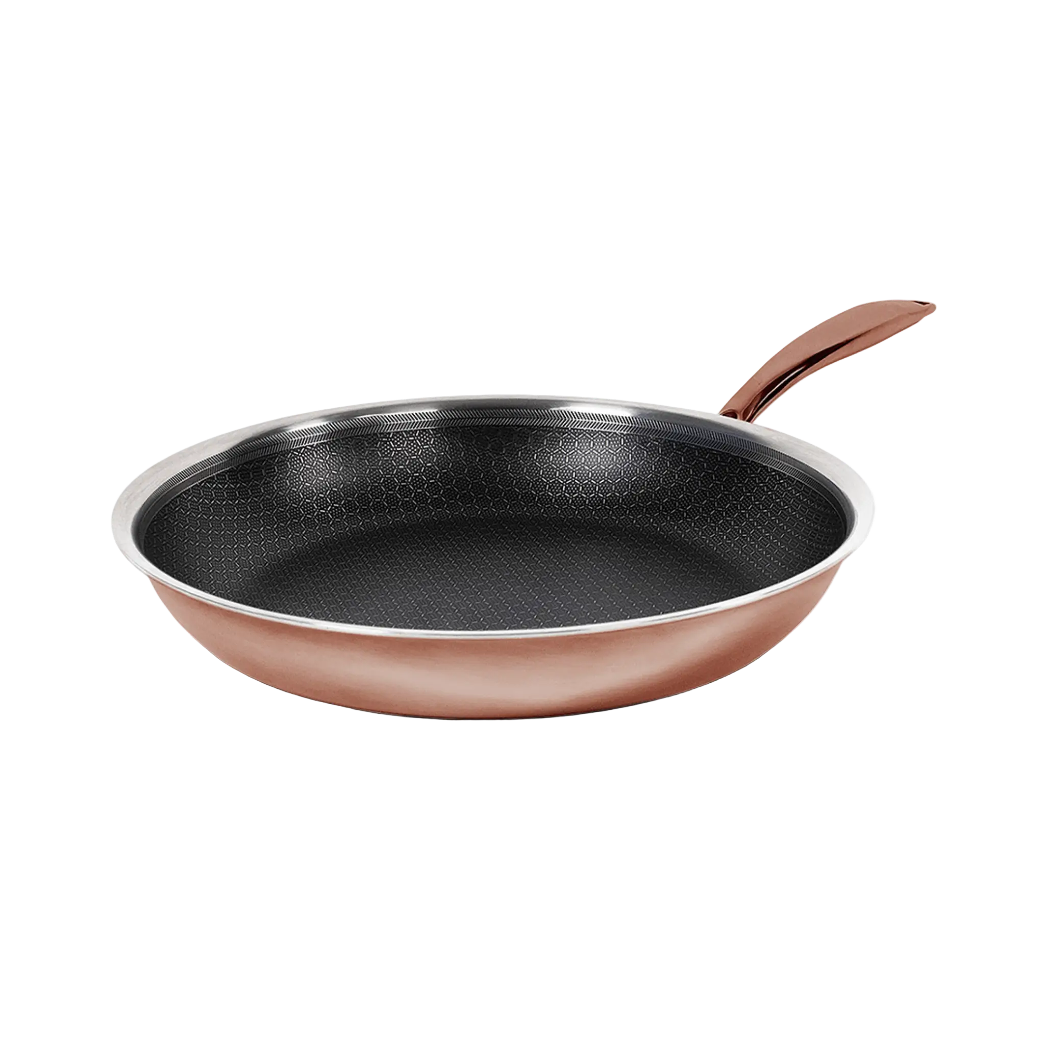 Hybrid stegepande 24 cm Rose Gold – 3-lags stål med keramisk PFAS-fri nonstick belægning – Casper Sobczyk