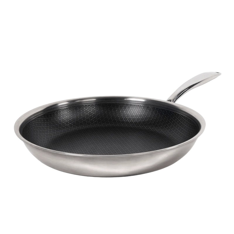 Hybrid stegepande 20 cm – kompakt nonstick pande i rustfrit stål til præcis stegning – Casper Sobczyk