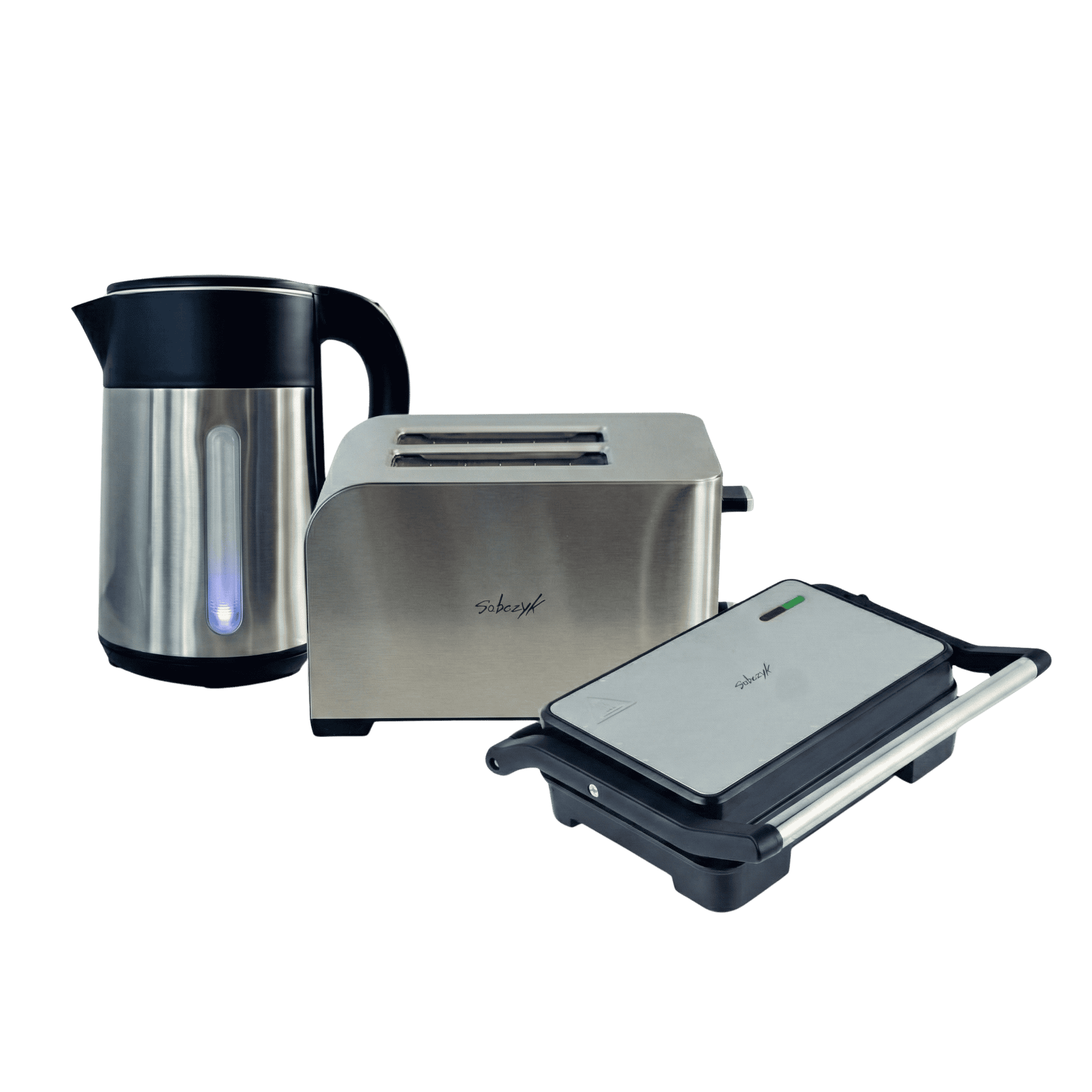 Julemorgen-sæt – Brødrister + Panini Grill + Elkedel 1,8 L