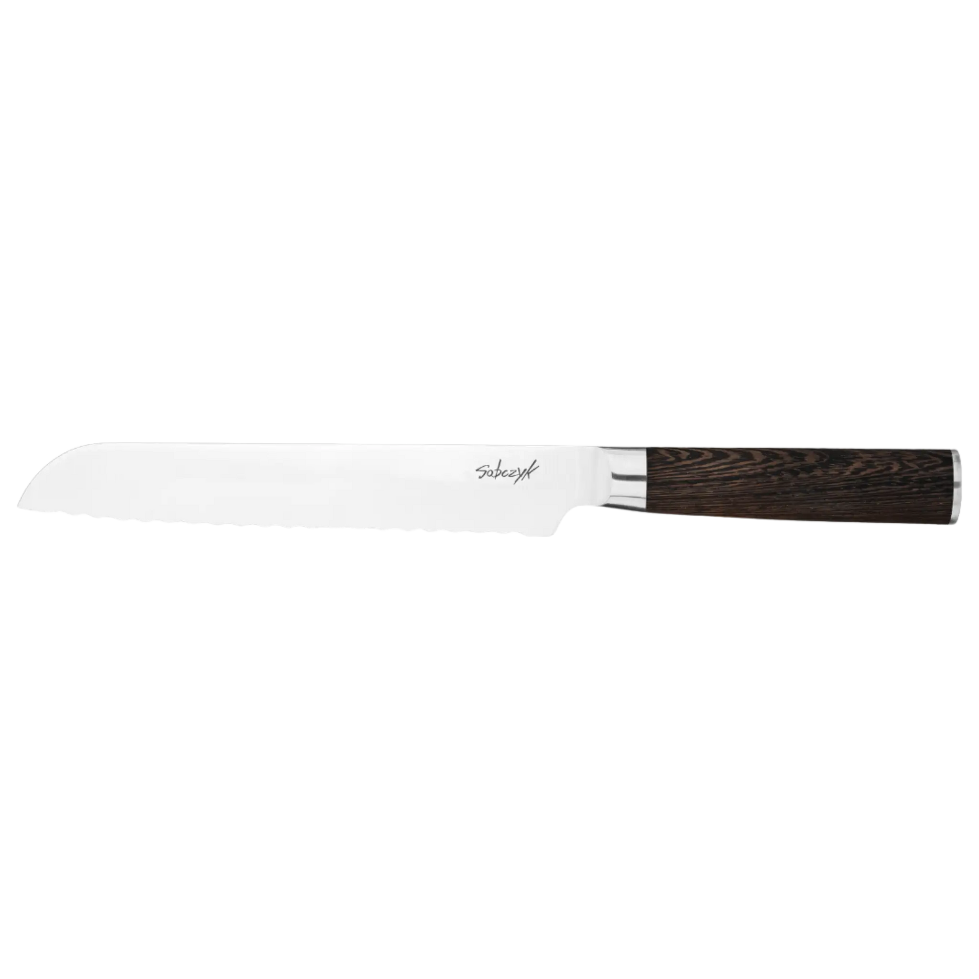 Nordik brødkniv 20 cm – tandet kniv i rustfrit stål til præcis skæring af brød – Casper Sobczyk