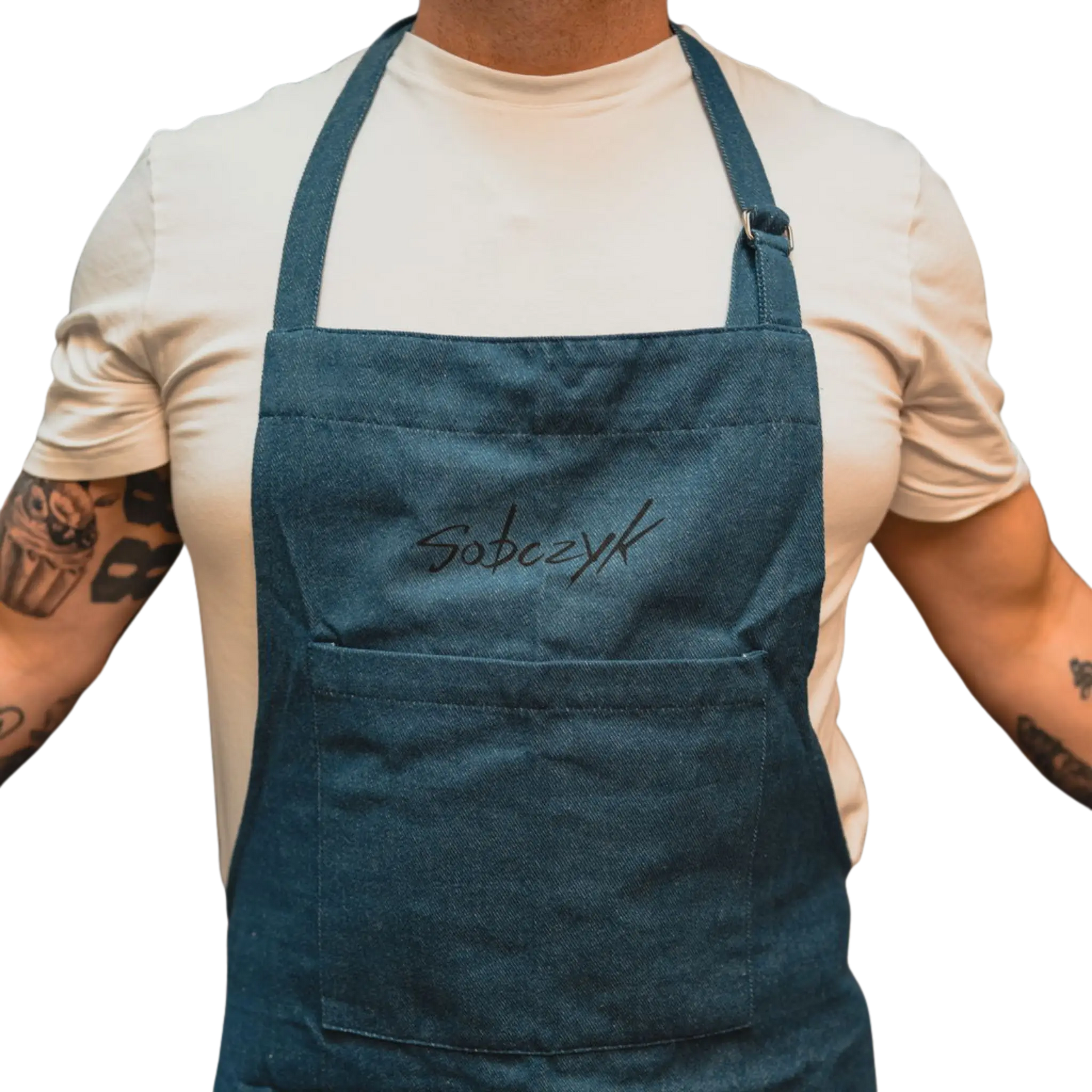 Premium kokkeforklæde i bomuld med praktiske lommer – slidstærkt og komfortabelt – Casper Sobczyk