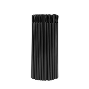 Slush ice sugerør med ske 8×210 mm sort – 100 stk. praktiske sugerør til kolde drikke – Casper Sobczyk