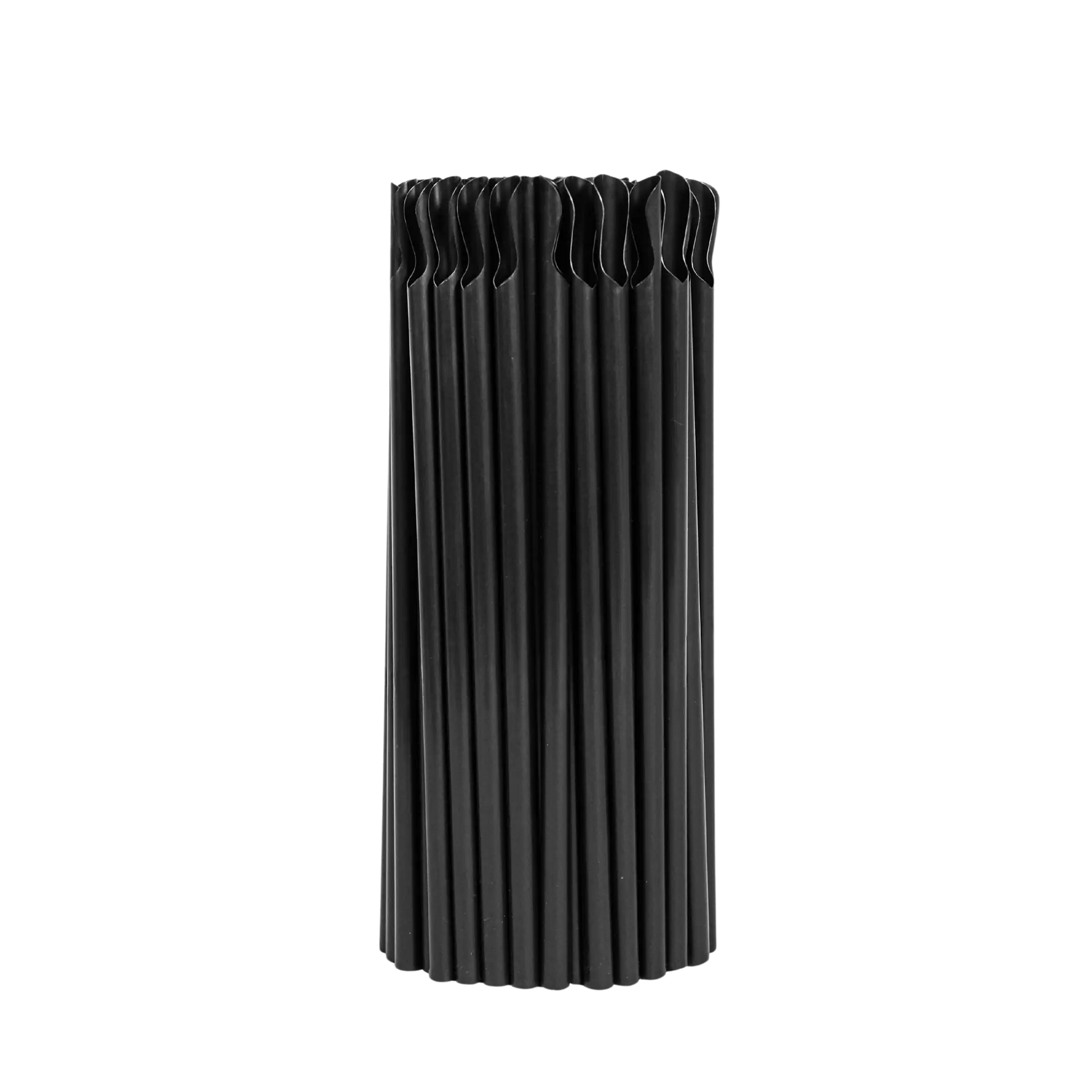 Slush ice sugerør med ske 8×210 mm sort – 100 stk. praktiske sugerør til kolde drikke – Casper Sobczyk