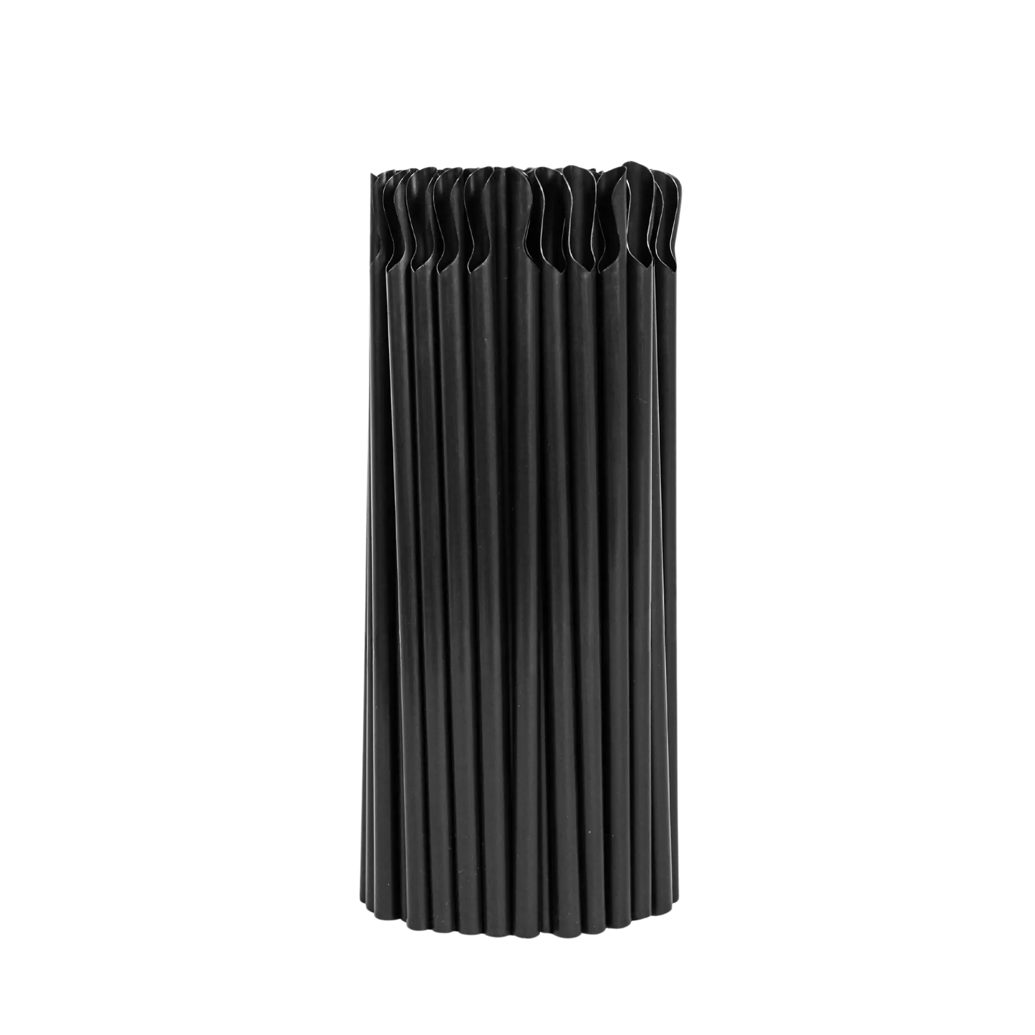 Slush ice sugerør med ske 8×210 mm sort – 100 stk. praktiske sugerør til kolde drikke – Casper Sobczyk