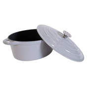 Støbejerns Oval Gryde, Emaljeret - 30x22,5cm