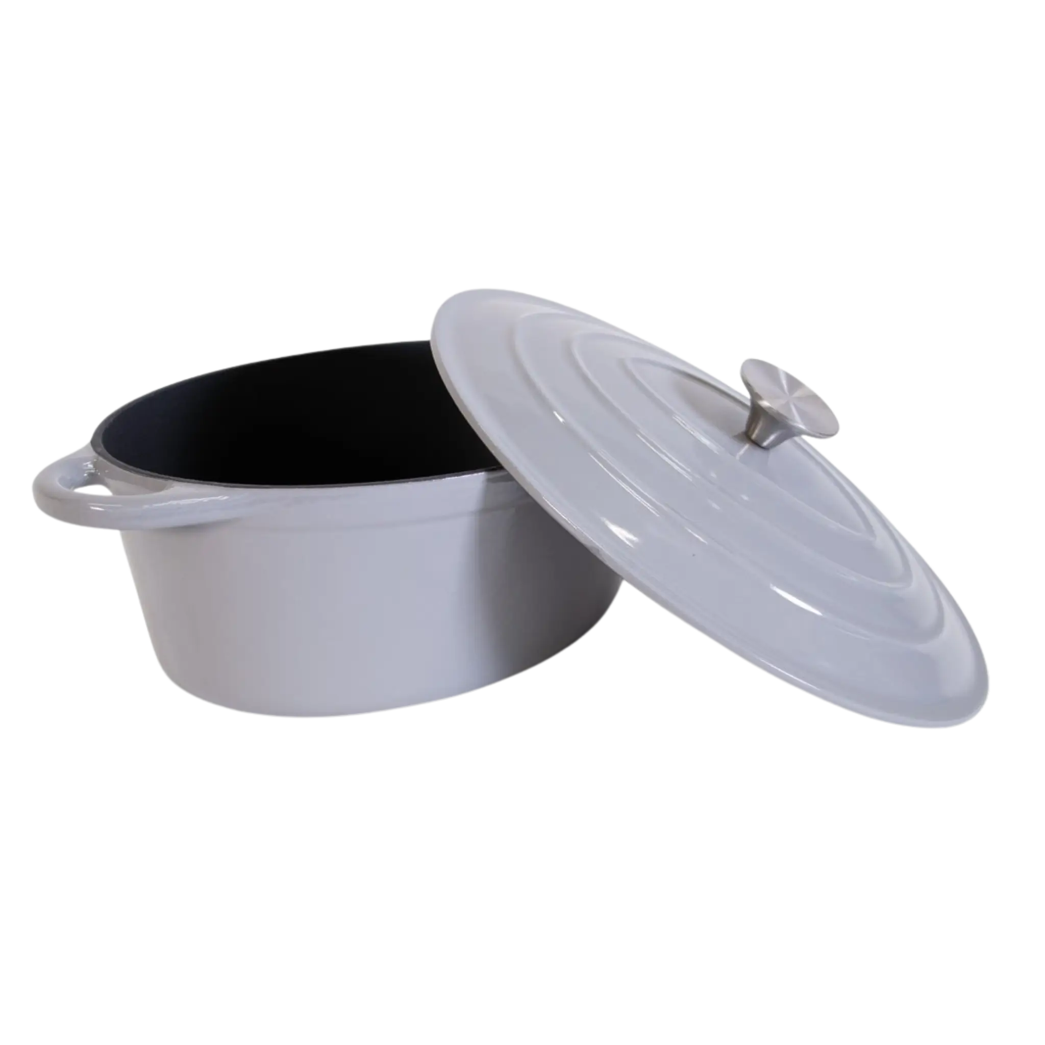 Støbejerns Oval Gryde, Emaljeret - 30x22,5cm