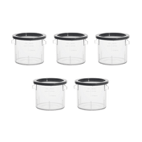 5 x 500 ml beholdere