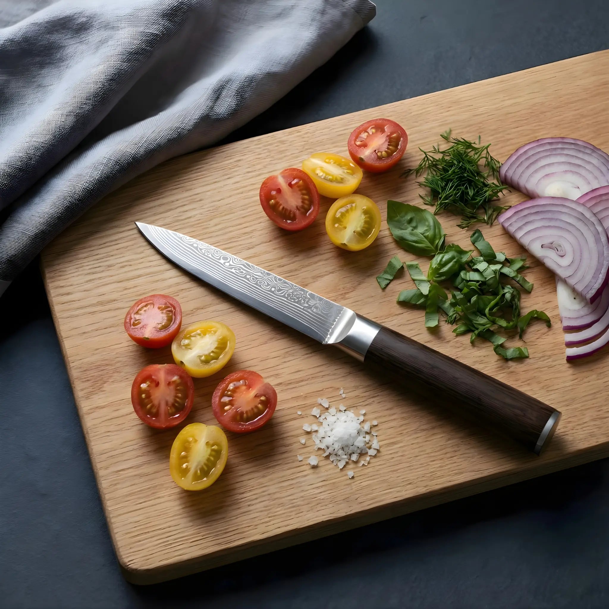 Damaskus Utilitykniv 13 cm