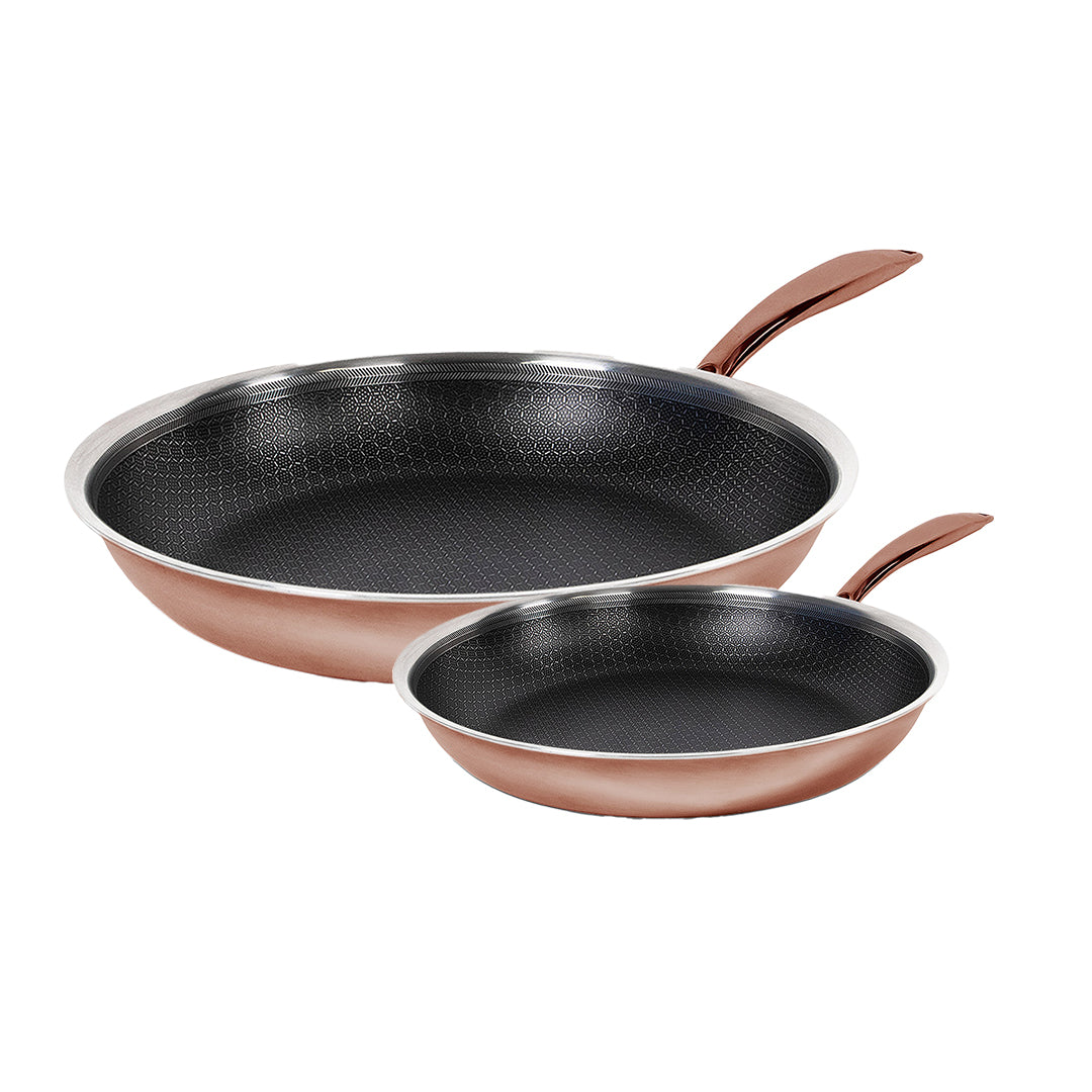 Hybrid Rose Gold Sæt – Stegepander Ø20 & Ø28