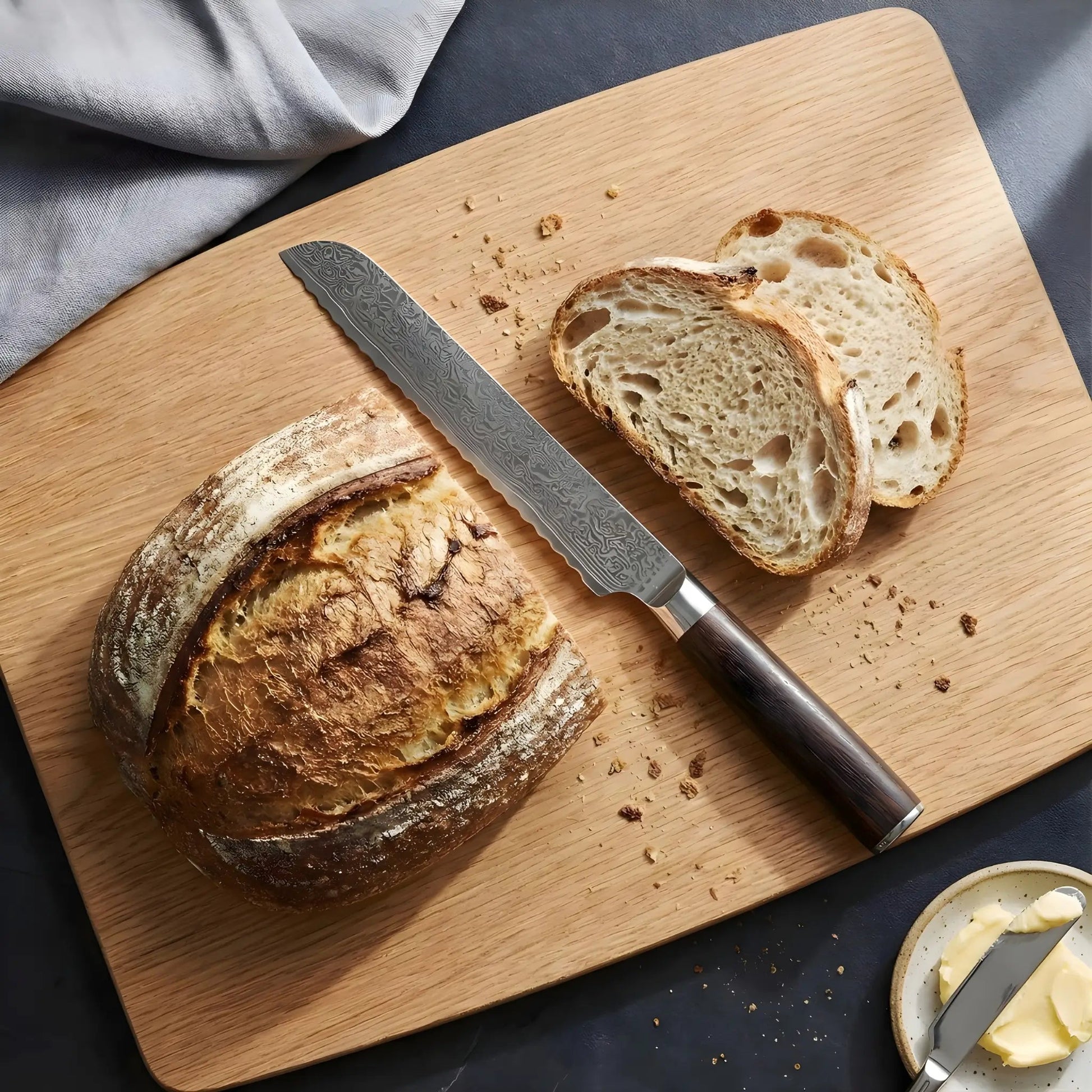 Damaskus Brødkniv 20 cm