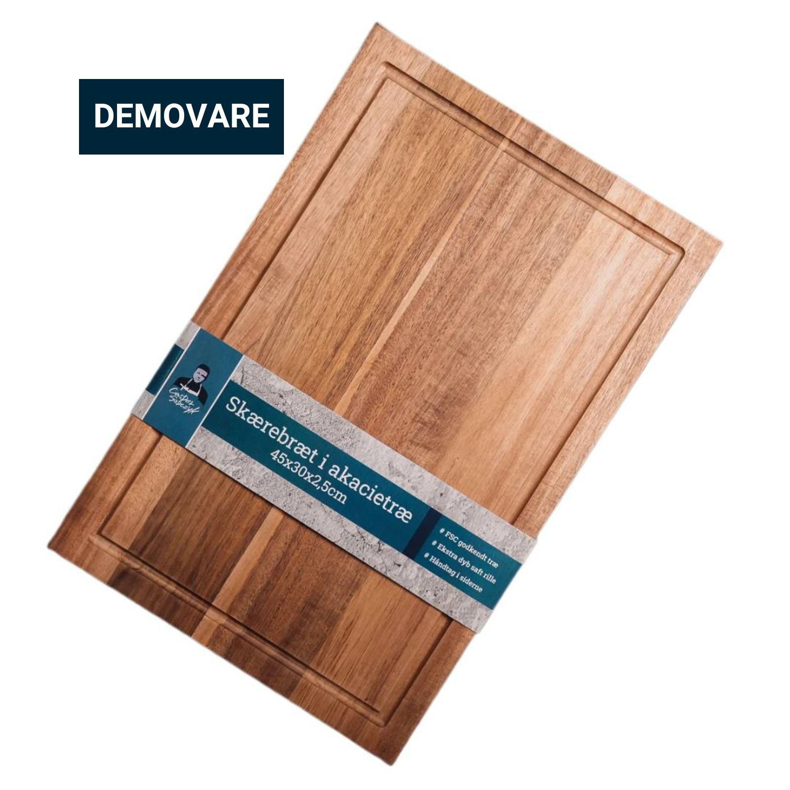 Skærebræt I Massivt Akaciatræ, 45x30x2,5cm *DEMO*