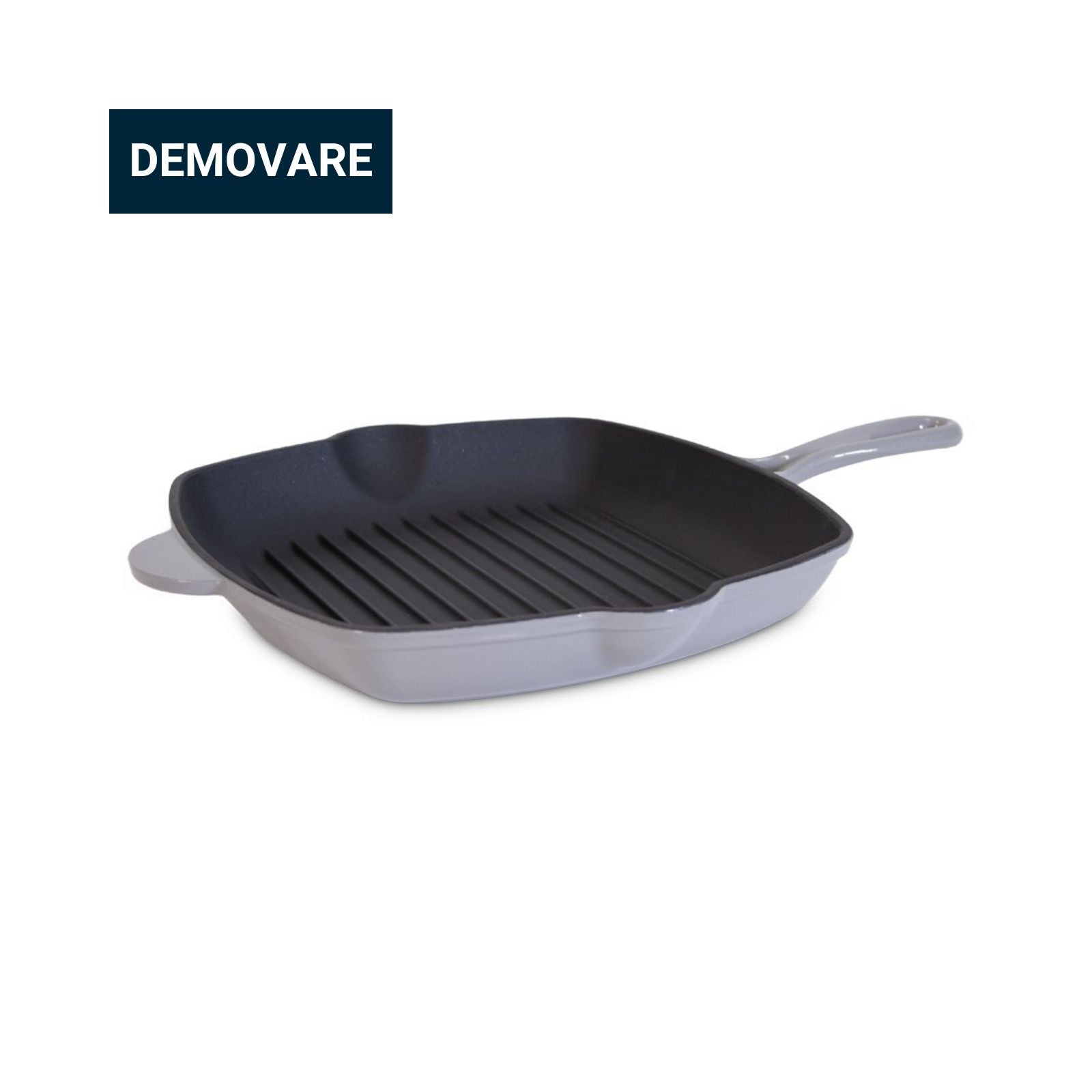 Støbejerns Grillpande, Emaljeret - Ø28 cm *DEMO*