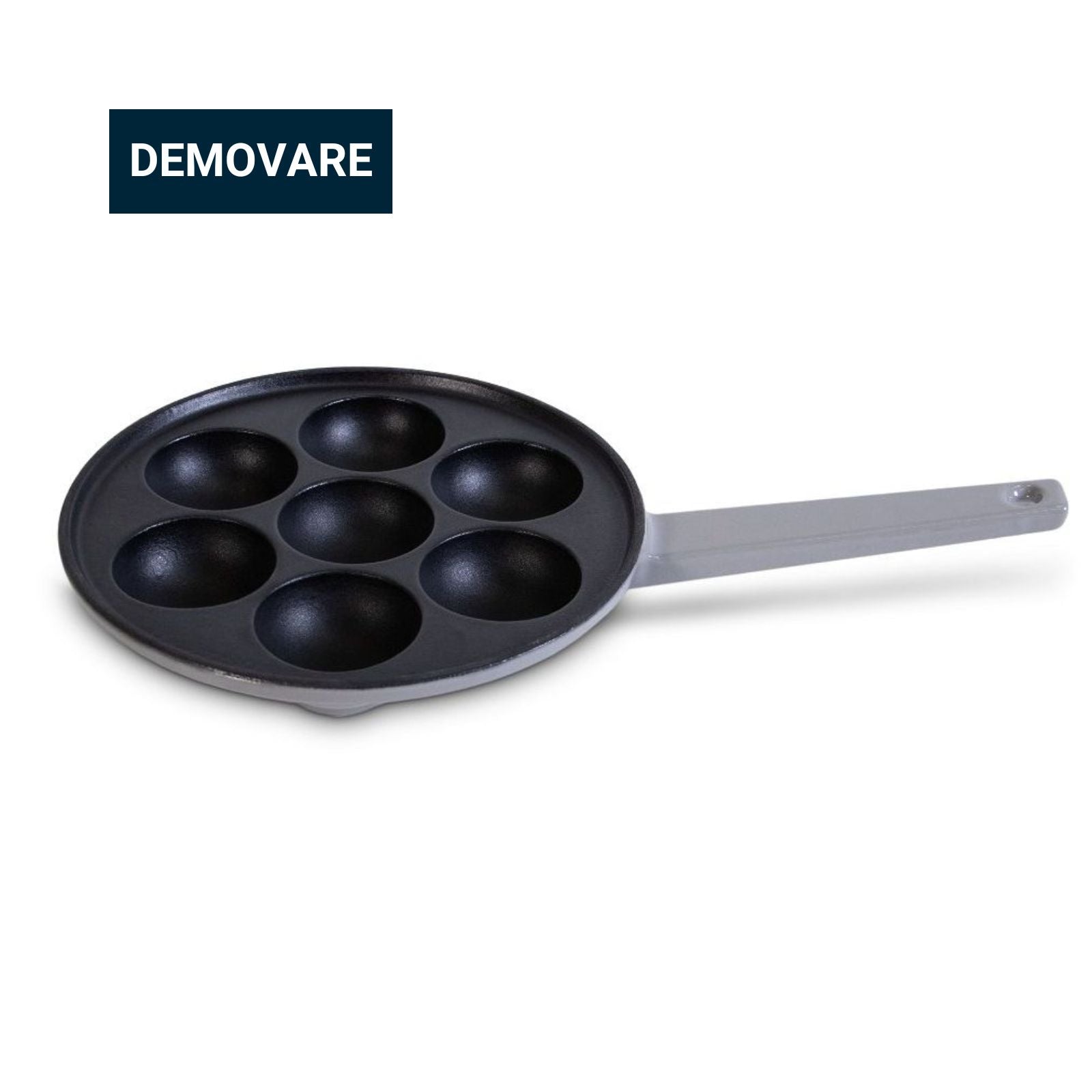 Støbejerns Æbleskivepande, Emaljeret - Ø20,5 cm *DEMO*