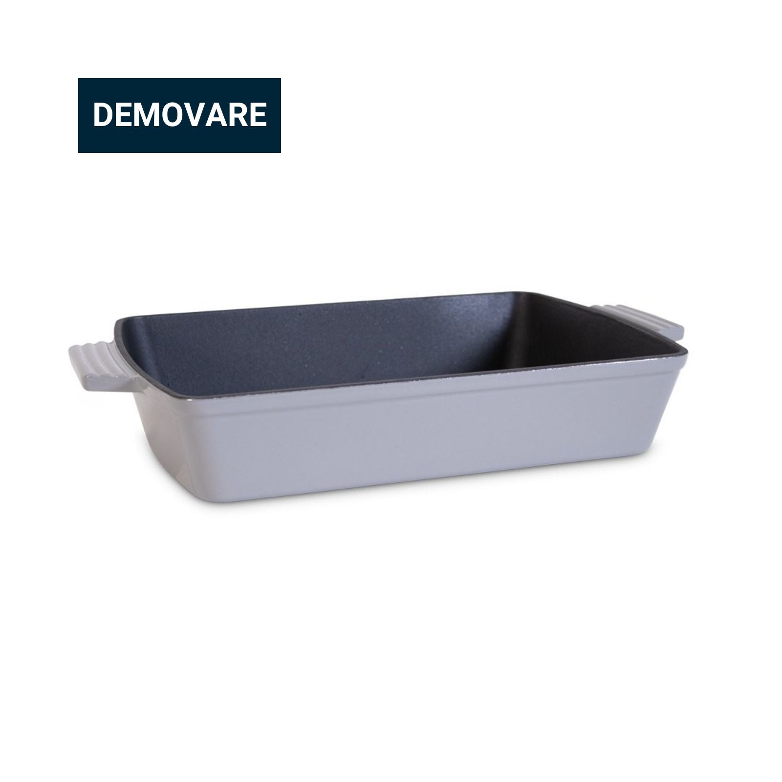 Støbejernsfad, Emaljeret - 39x23x7 cm *DEMO*