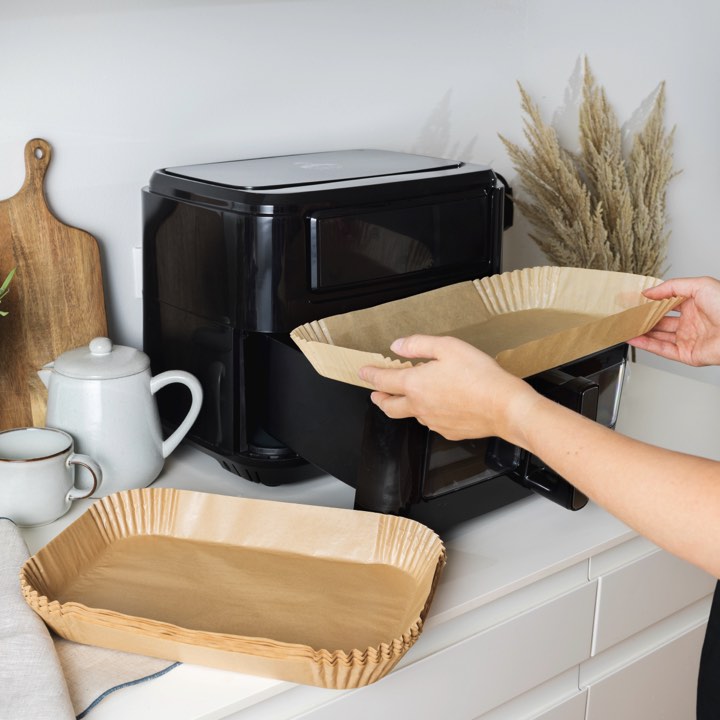 Airfryer Papirforme, 10,5 liter dobbelt skuffe - 150 Stk.