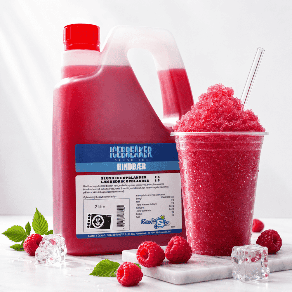 Hindbær Slush Ice Sirup – 2 Liter