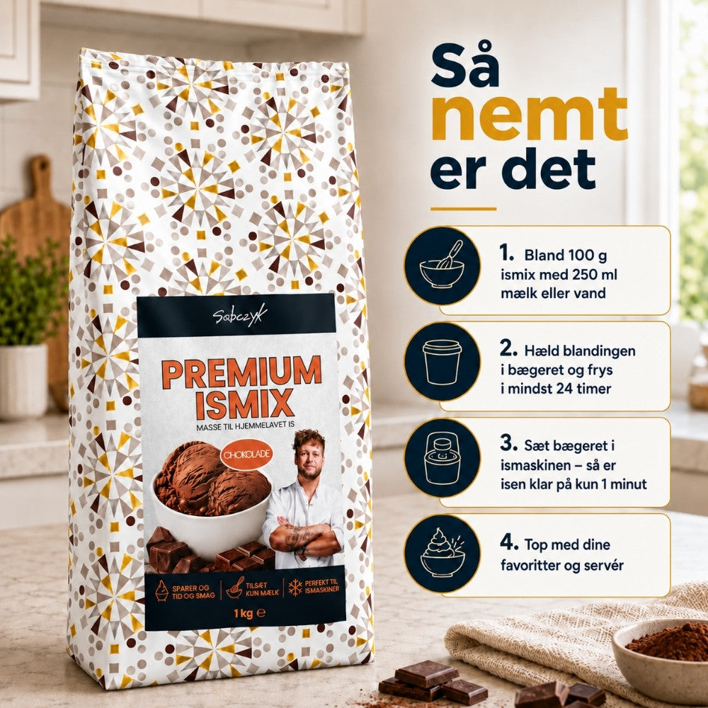 Premium Ismix til ismaskine - Chokolade
