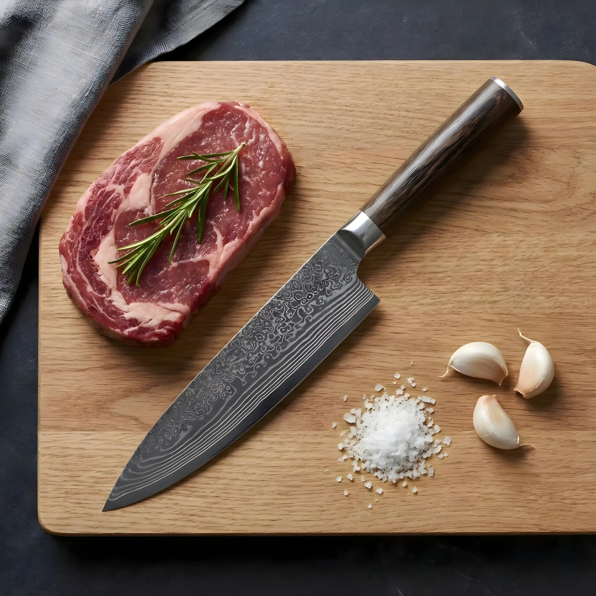 Damaskus Kokkekniv 20 cm