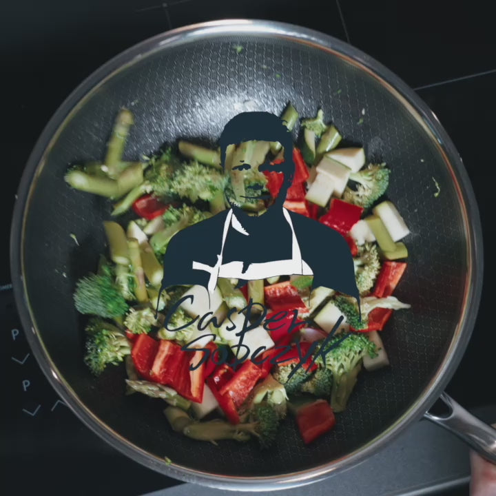 Indlæs video: Hybrid Wok Ø28cm