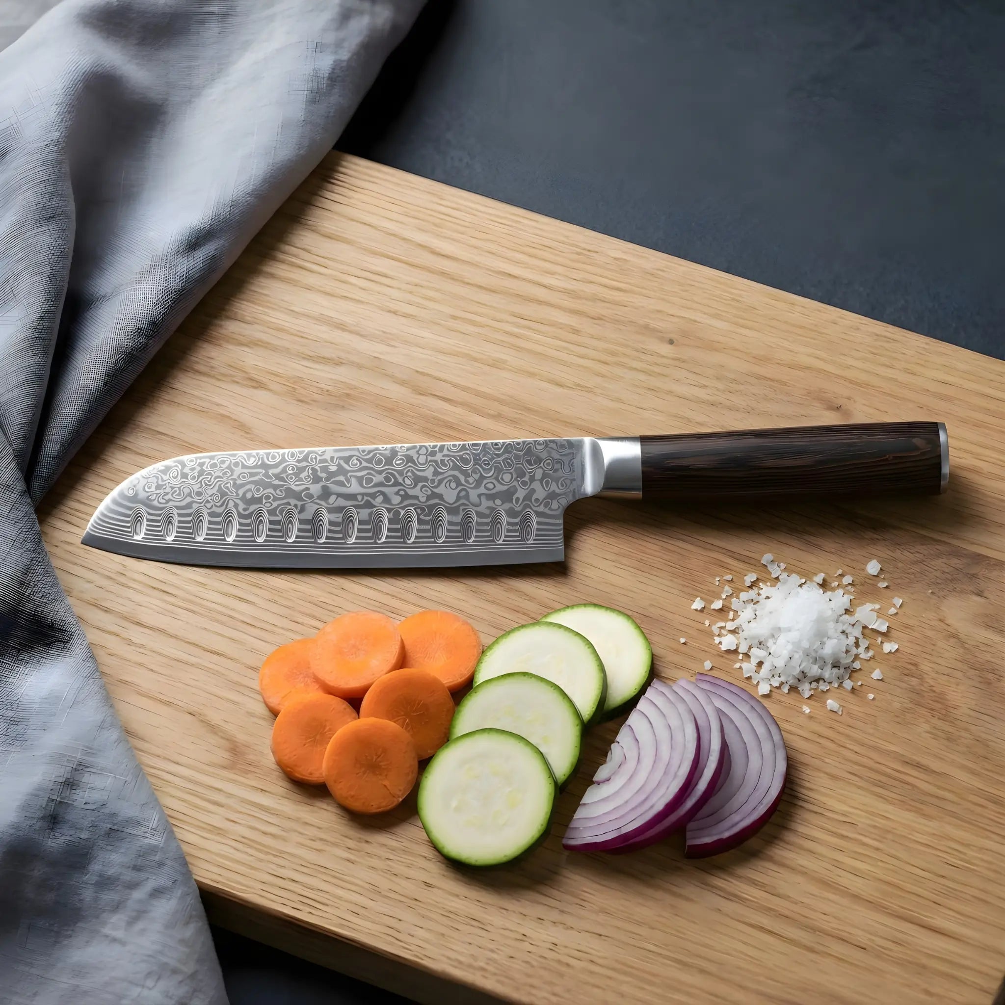 Damaskus Santokukniv 18 cm