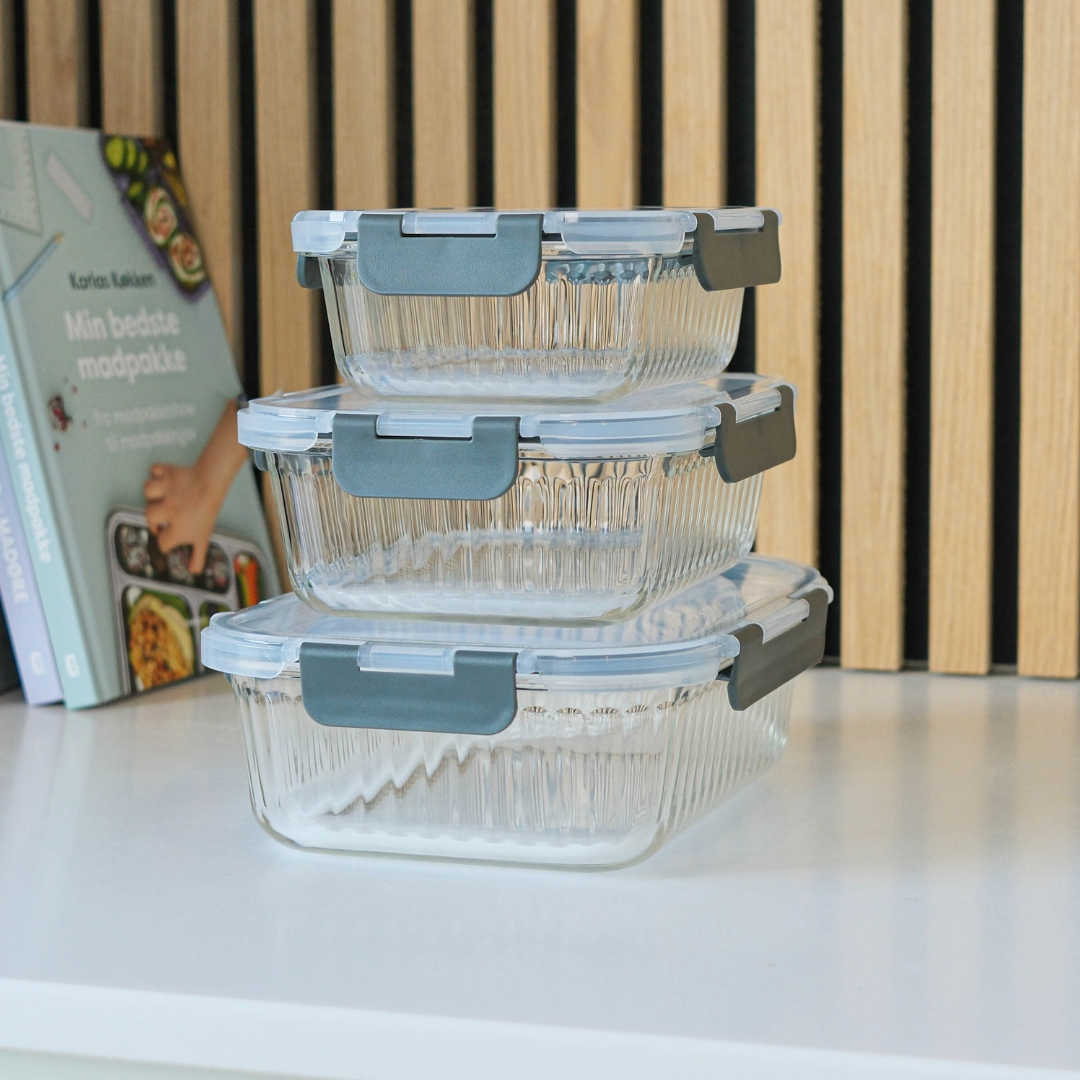 Opbevaring i glas – 3 stk.