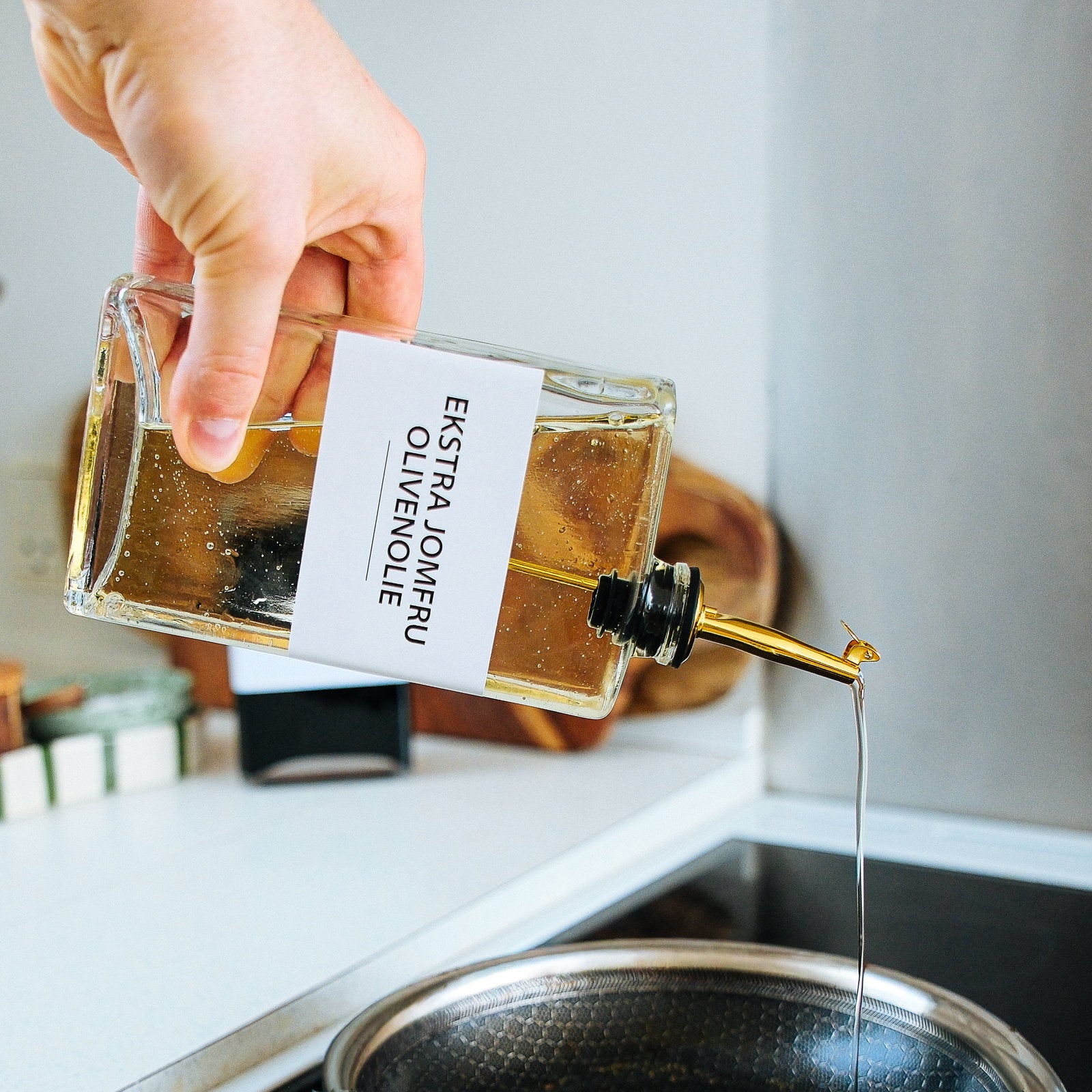 Olie Dispensers m. Labels - 2 Pak