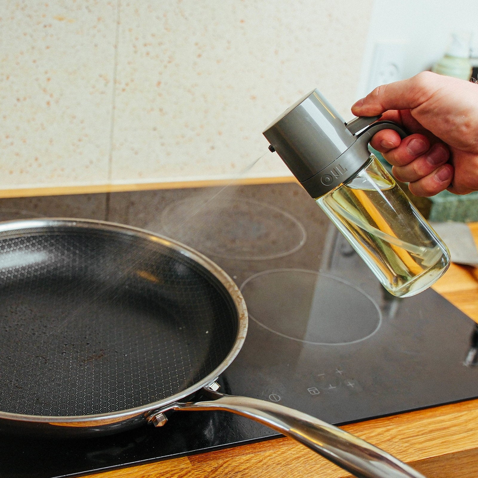 Oliedispenser 250ml - Til airfryer, stegning & bagning
