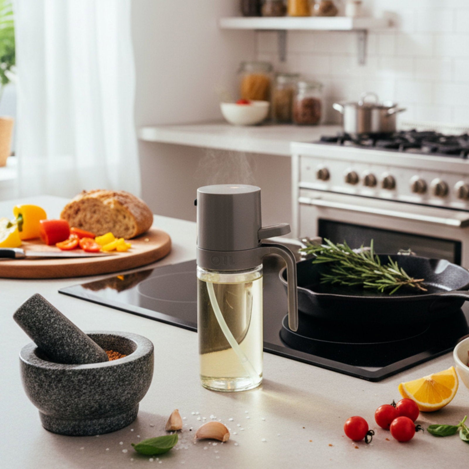 Oliedispenser 250ml - Til airfryer, stegning & bagning