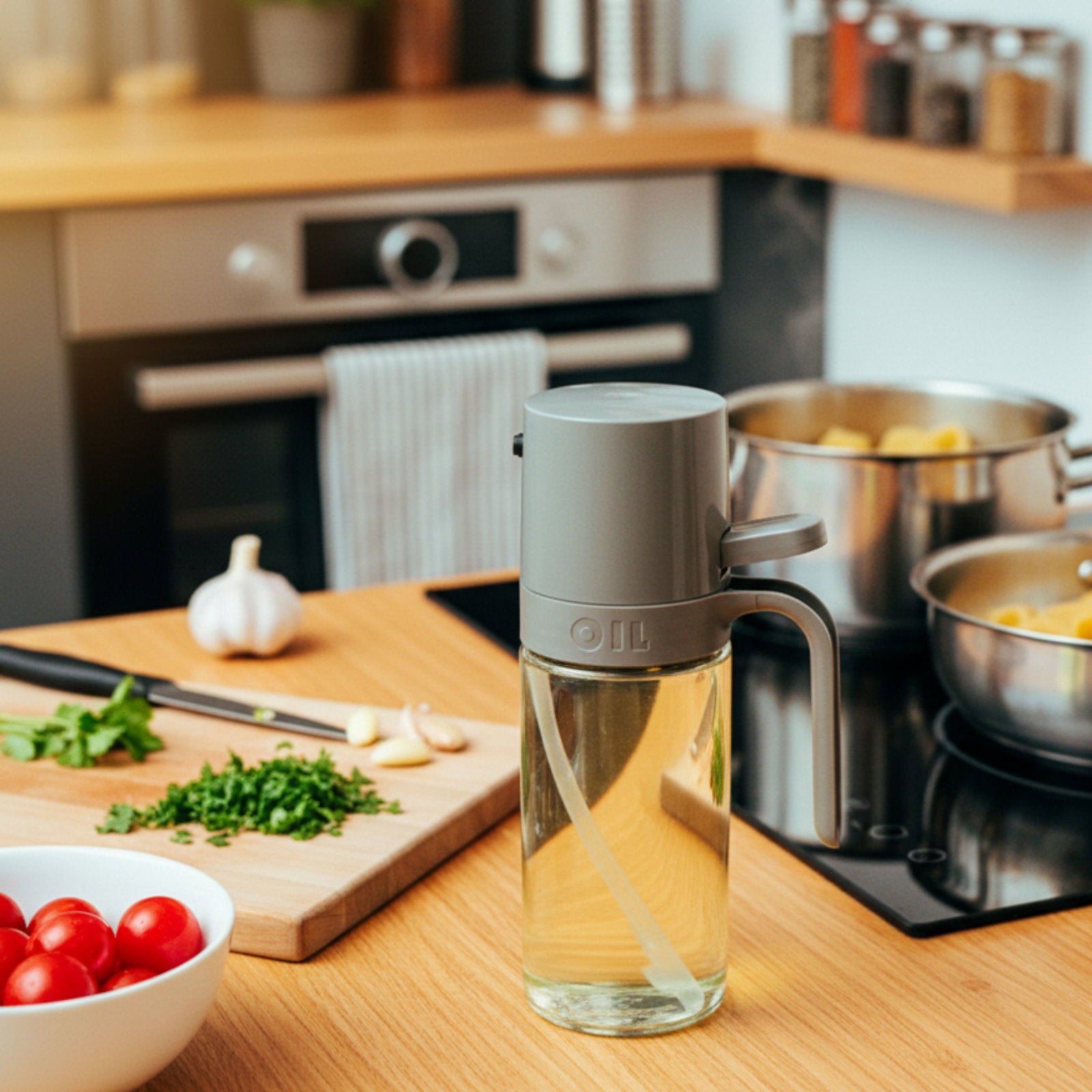 Oliedispenser 250ml - Til airfryer, stegning & bagning